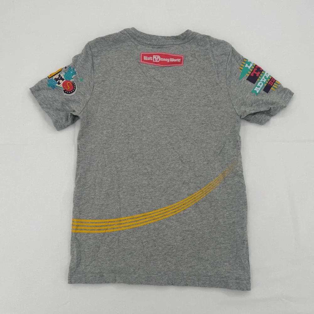 Disney Parks Mickey Mouse Rocket Park Life Gray Graphic T-Shirt Kids Size 10/12